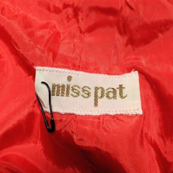 VINTAGE Miss Pat Corduroy A-Line Orange Skirt XS - Picture 3 of 6
